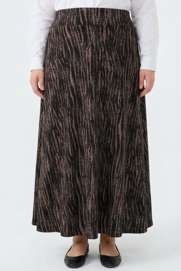 Desenli Viskon Etek 2045-4