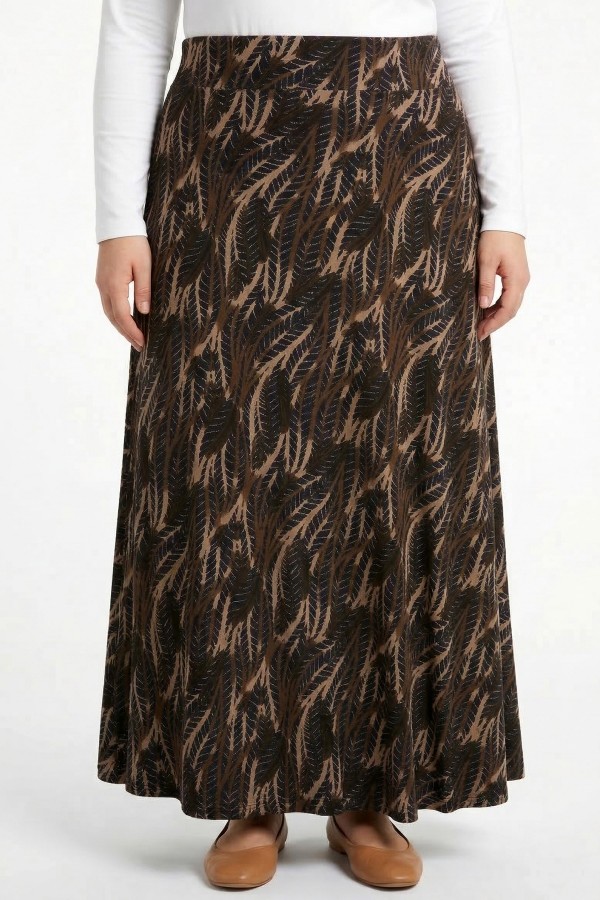 Desenli Viskon Etek 2045-8