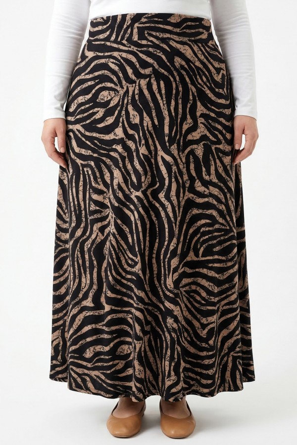 Desenli Viskon Etek 2045-9