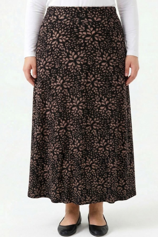 Desenli Viskon Etek 2045-18