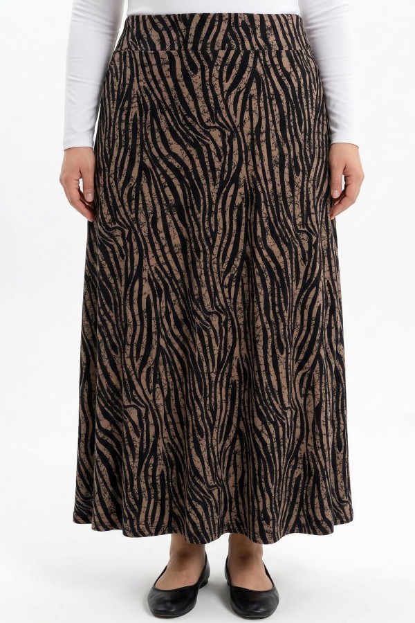 Desenli Viskon Etek 2045-19