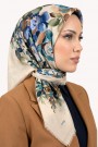 Desenli Flamlı  Eşarp  6504-12