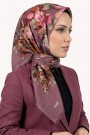 Desenli Flamlı Eşarp  6504-10