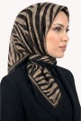 Desenli Flamlı Eşarp 6523-14
