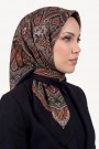 Desenli Flamlı Eşarp 6519-1