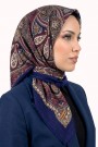 Desenli Flamlı Eşarp 6519-14