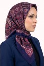 Desenli Flamlı Eşarp 6519-12