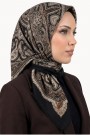Desenli Flamlı Eşarp 6519-21