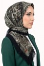 Desenli Flamlı Eşarp 6520-21