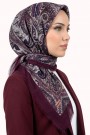 Desenli Flamlı Eşarp 6520-13
