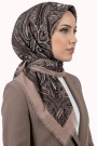 Desenli Flamlı Eşarp 6520-9