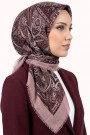 Desenli Flamlı Eşarp 6520-4