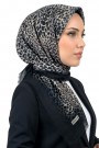 Desenli Flamlı Eşarp 6521-15