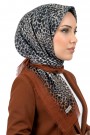 Desenli Flamlı Eşarp 6521-12