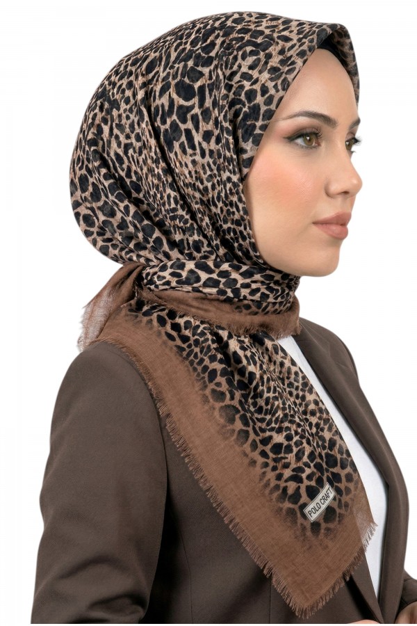 Desenli Flamlı Eşarp 6521-11
