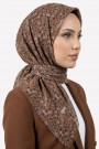 Desenli Flamlı Eşarp  6501-12