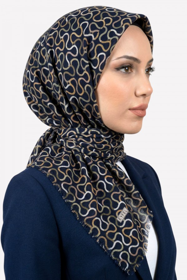 DESENLİ DESENLİ FLAMLI  Eşarp  6500-12