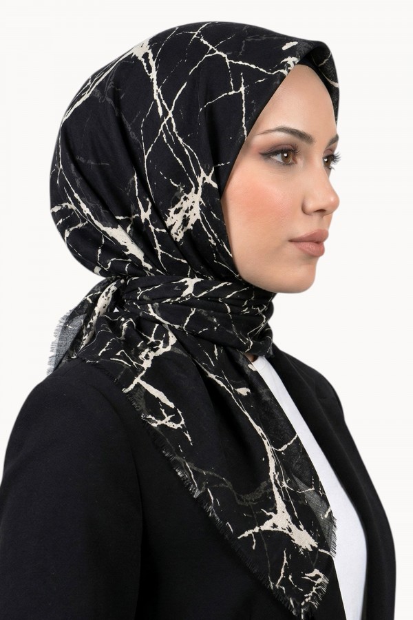 Desenli Flamlı  Eşarp  6503-6