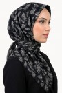 Desenli Flamlı Eşarp  6503-3