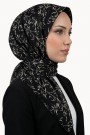 Desenli Flamlı  Eşarp  6503-1