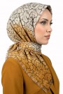 Desenli Flamlı Eşarp 6517-10