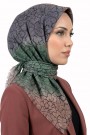 Desenli Flamlı Eşarp 6517-3