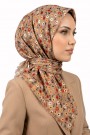 Desenli Flamlı Eşarp  6502-17