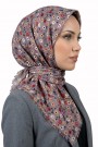 Desenli Flamlı Eşarp  6502-10
