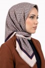 Desenli Flamlı Eşarp  6510-1