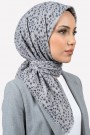 Desenli Flamlı Eşarp  6501-4