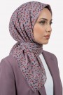 Desenli Flamlı Eşarp  6501-14