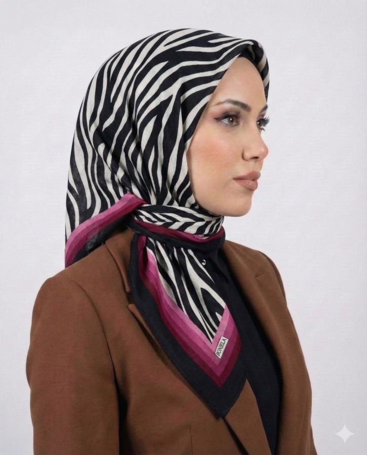 Desenli Mio Caz Eşarp 6301-3