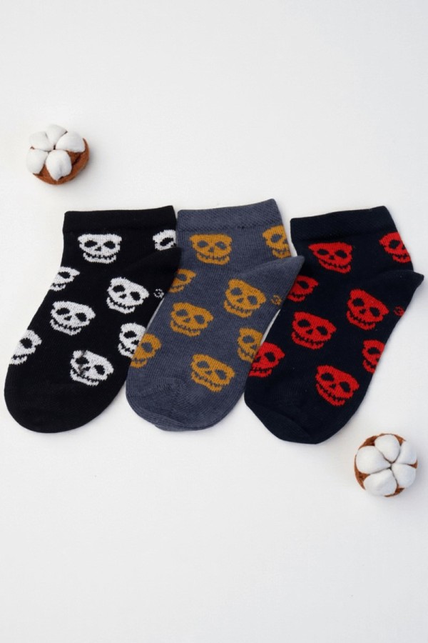 Berka Erkek Çocuk 3'lü Patik Çorap (3-4 Yaş) 9410-5