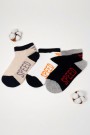 Berka Erkek Çocuk 3'lü Patik Çorap (3-4 Yaş) 9410-9