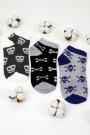 Berka 3'lü Erkek Çocuk Patik Çorap (5-6 Yaş) 9409-10