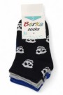 Berka 3'lü Erkek Çocuk Patik Çorap (5-6 Yaş) 9409-14