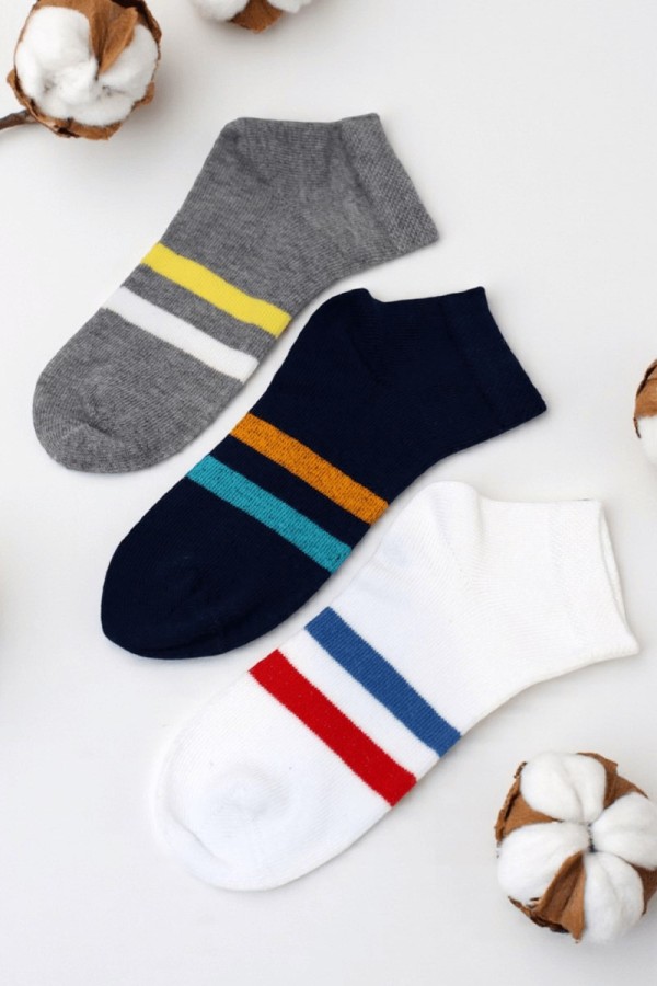 Berka 3'lü Erkek Çocuk Patik Çorap (5-6 Yaş) 9409-6