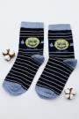 Vakre Erkek Çocuk Çorap (5-6 Yaş) 9404-1