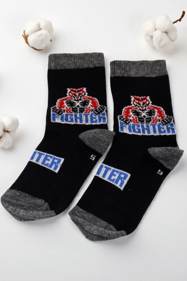 Vakre Erkek Çocuk Çorap (5-6 Yaş) 9404-10