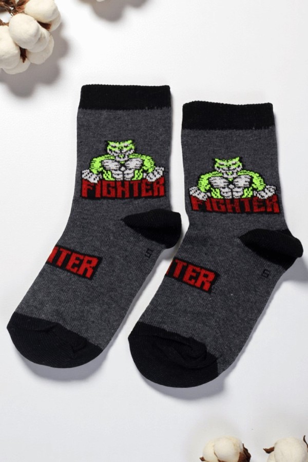 Vakre Erkek Çocuk Çorap (5-6 Yaş) 9404-12