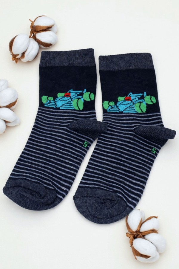 Vakre Erkek Çocuk Çorap (5-6 Yaş) 9404-17