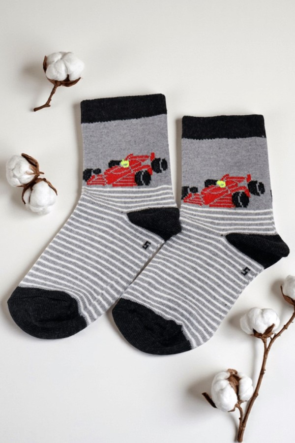 Vakre Erkek Çocuk Çorap (5-6 Yaş) 9404-19