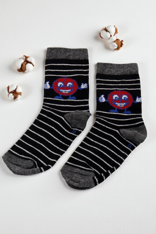 Vakre Erkek Çocuk Çorap (5-6 Yaş) 9404-2