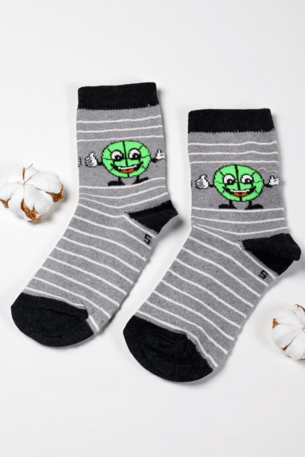 Vakre Erkek Çocuk Çorap (5-6 Yaş) 9404-3