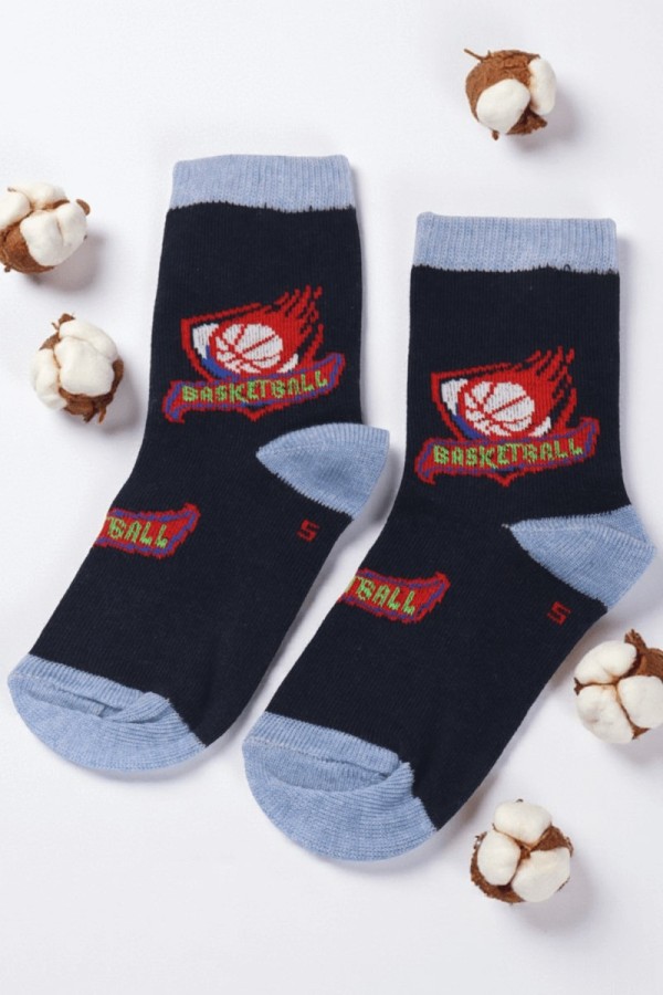 Vakre Erkek Çocuk Çorap (5-6 Yaş) 9404-5