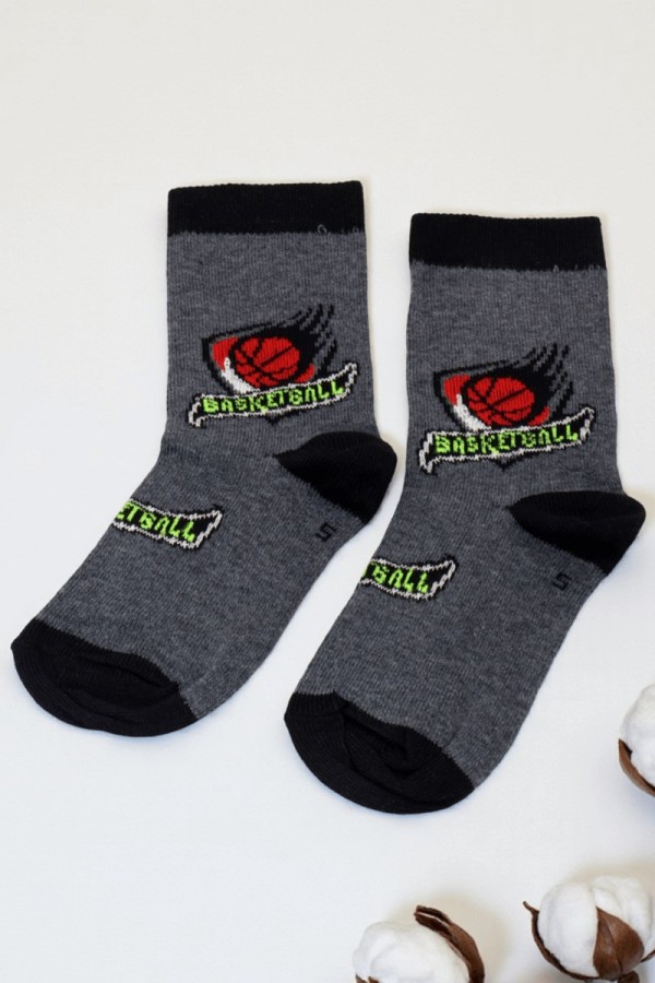 Vakre Erkek Çocuk Çorap (5-6 Yaş) 9404-8