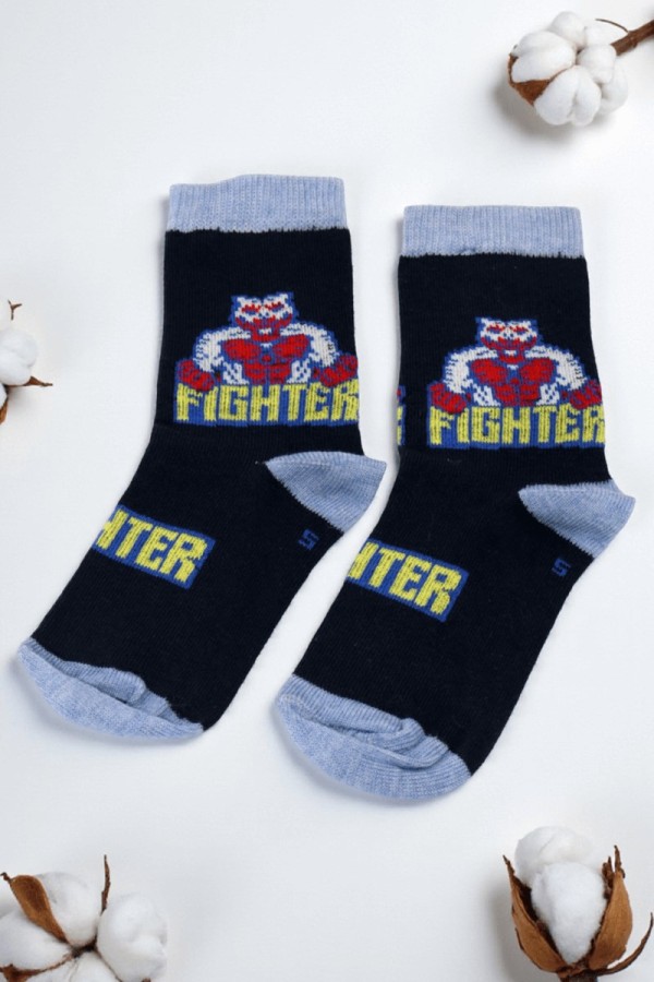 Vakre Erkek Çocuk Çorap (5-6 Yaş) 9404-9