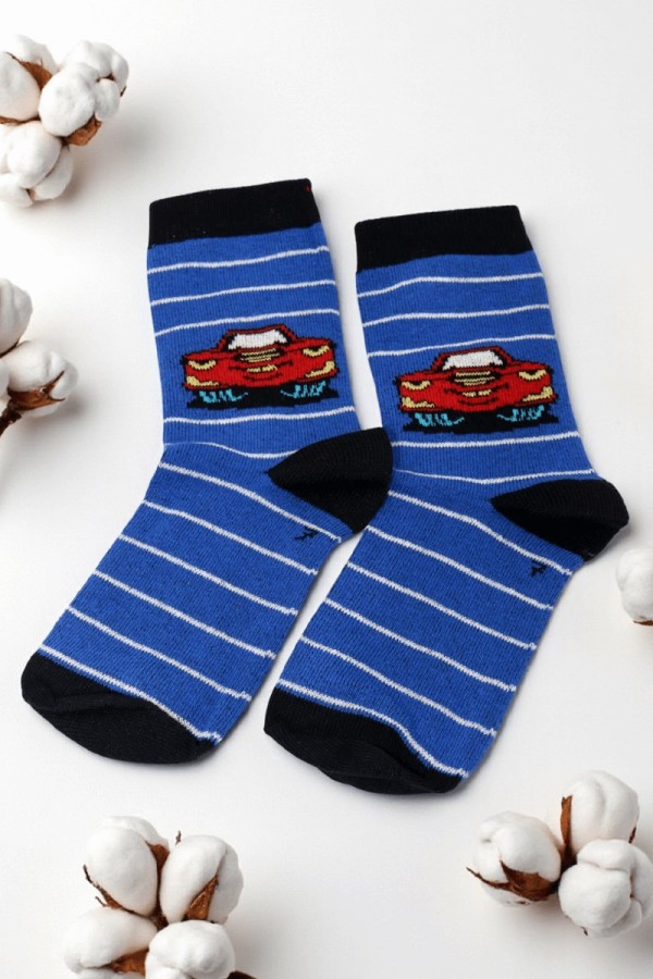 Vakre Erkek Çocuk Çorap (7-8 Yaş) 9403-1