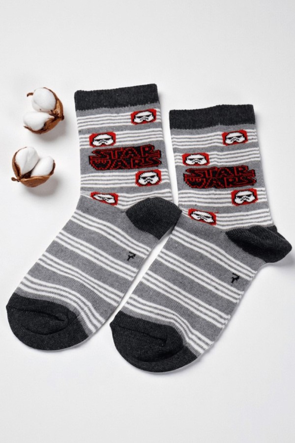 Vakre Erkek Çocuk Çorap (7-8 Yaş) 9403-15