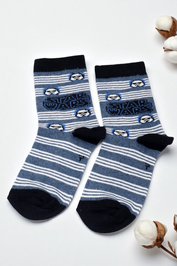 Vakre Erkek Çocuk Çorap (7-8 Yaş) 9403-16